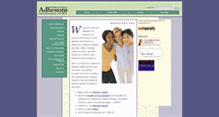 Desktop Screenshot of adhesions.org