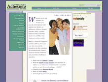 Tablet Screenshot of adhesions.org